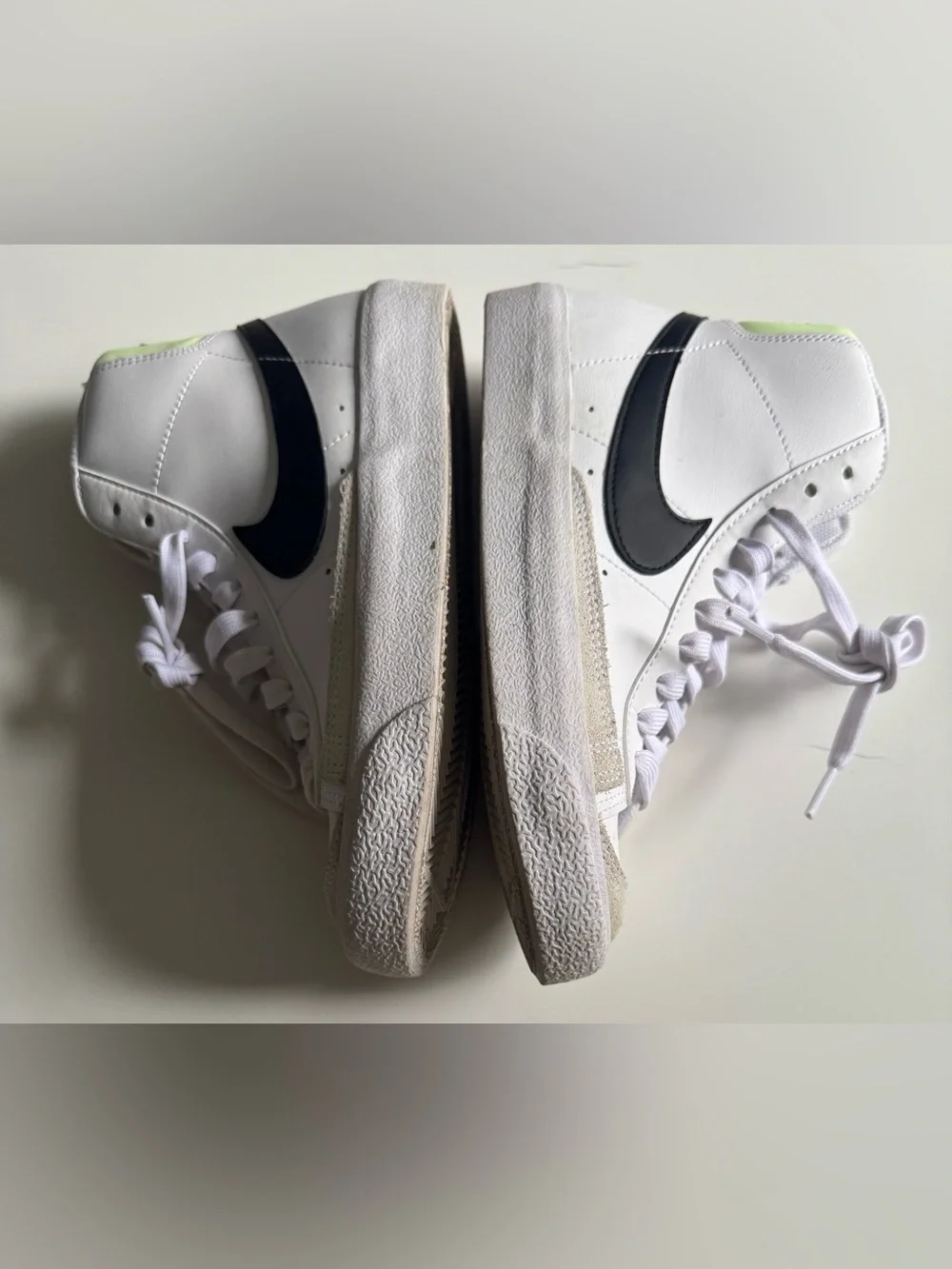 Nike Blazer Mid '77 Vintage White Black Neon Green